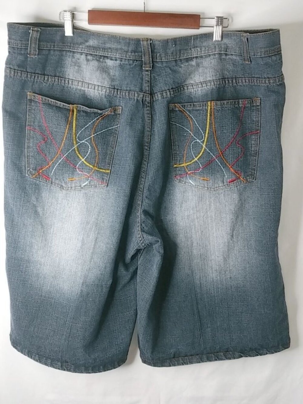 Indigo30 Mens 47x15 Long Baggy Style Jeans Shorts